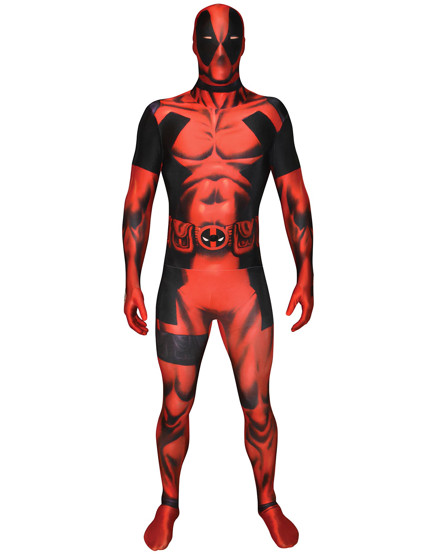 Déguisement Morphsuits Deadpool pour adulte rouge et noir