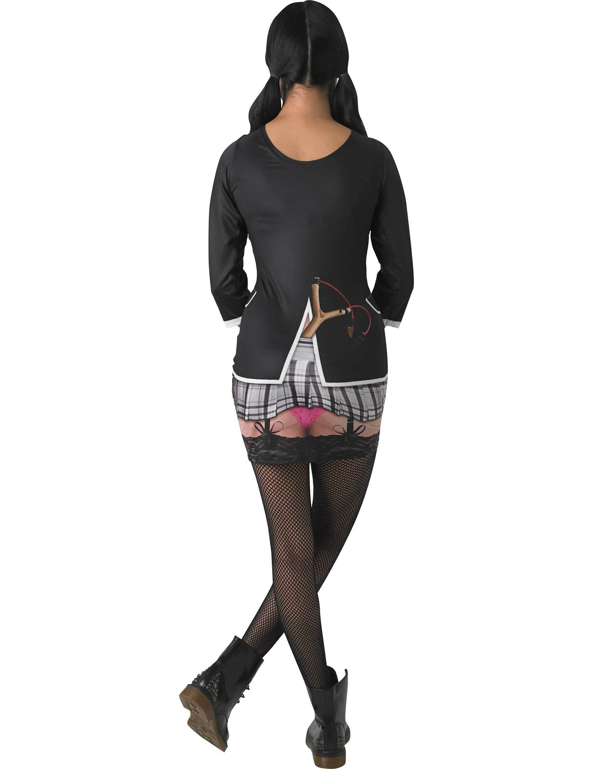 Vue de dos du déguisement étudiante coquine pour adulte