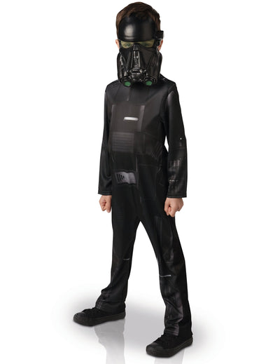 Déguisement classique Death trooper Star Wars Rogue One pour enfant noir avec masque