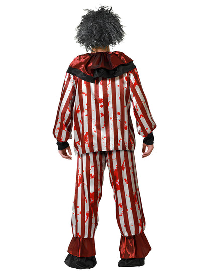 Vue de dos du déguisement de clown cauchemardesque pour homme