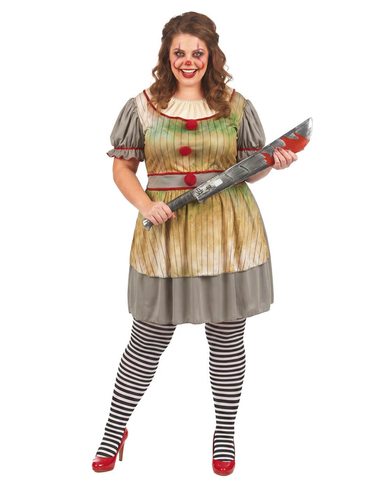 Déguisement clown psycho grande taille femme