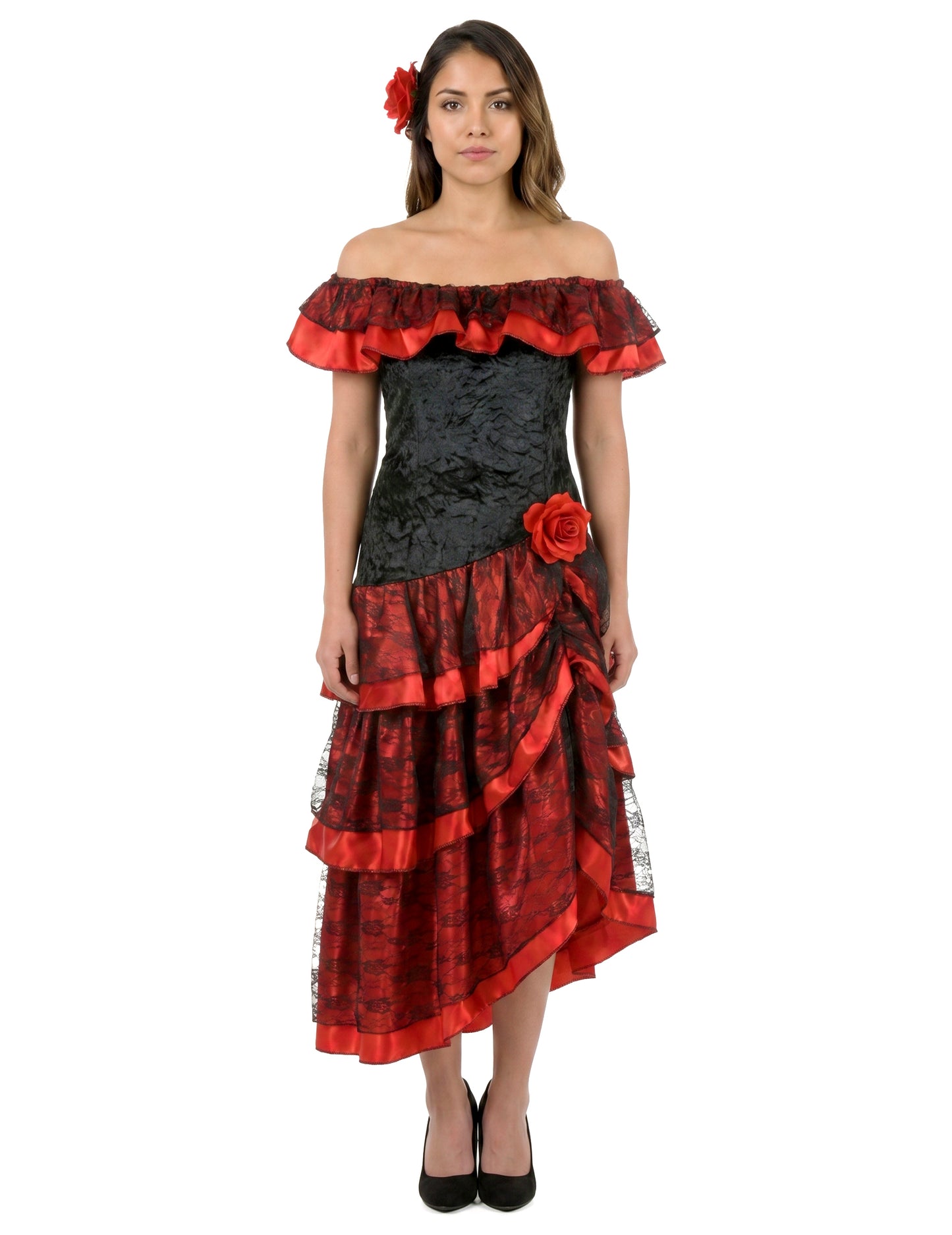 Elegante flamenco danseres outfit voor vrouwen