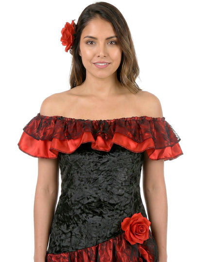 Elegante flamenco danseres outfit voor vrouwen