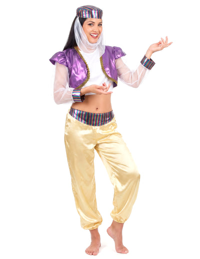 Déguisement danseuse orientale coloré femme