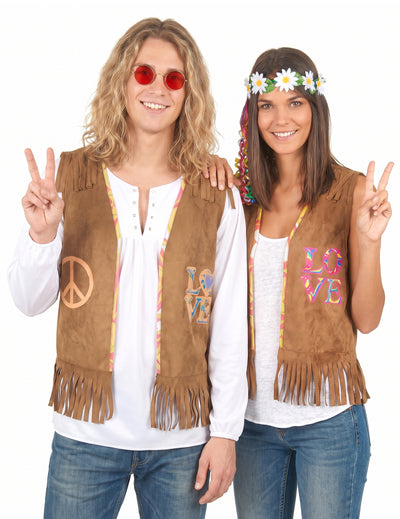 Hippie gilet koppelkostuum