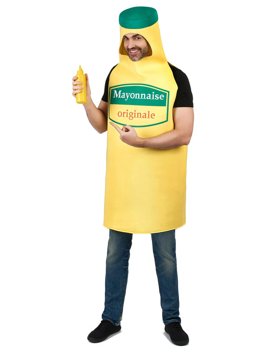 Ketchup en mayonnaise koppelkostuum voor volwassenen