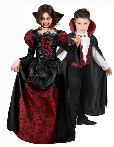 Déguisement de couple vampire élégants enfants