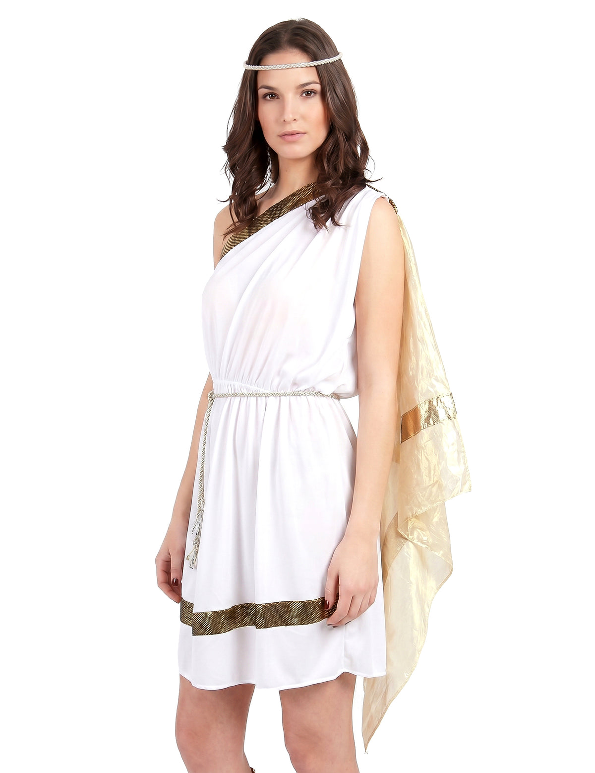 Déguisement déesse romaine avec cape femme