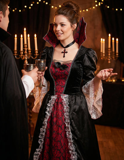 Déguisement deluxe vampire baroque femme