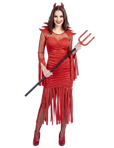 Déguisement démon du feu femme