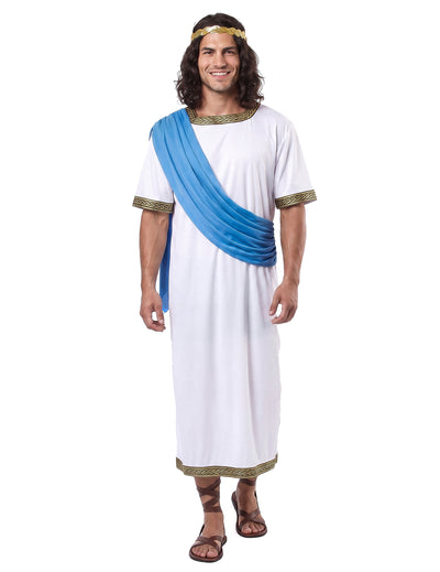 Déguisement dieu Grec bleu homme