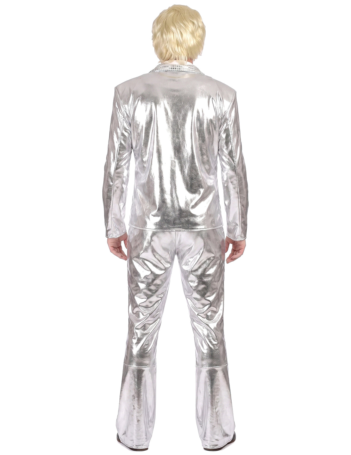 Déguisement Disco Argent brillant Homme