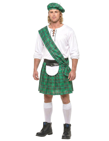 Déguisement Écossais vert et blanc homme