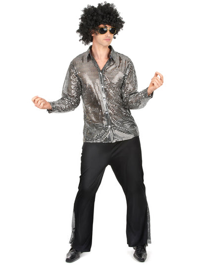 Déguisement famille disco argent