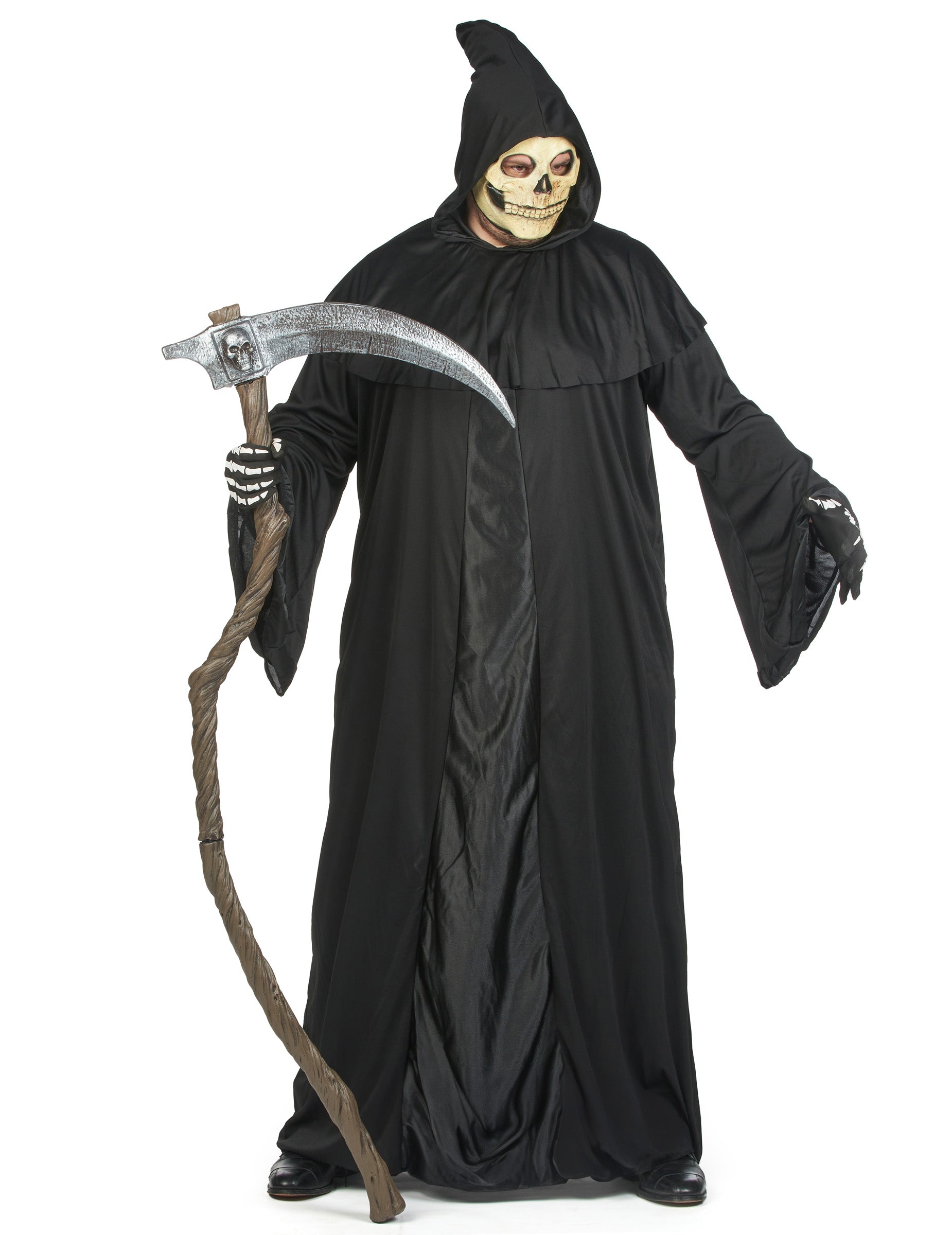 Détail de la faux du déguisement de faucheuse