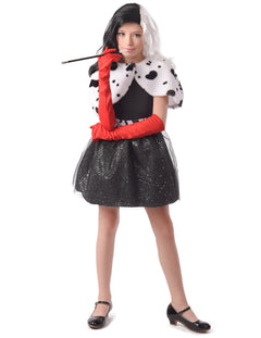 Cruella-fancy dress voor kinderen