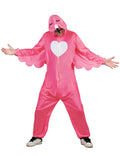 Roze flamingokostuums voor volwassenen