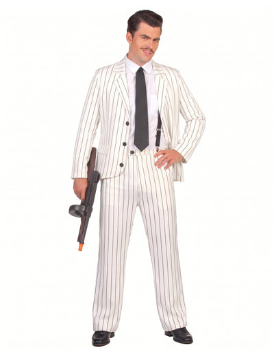 Wit gangster pak voor mannen