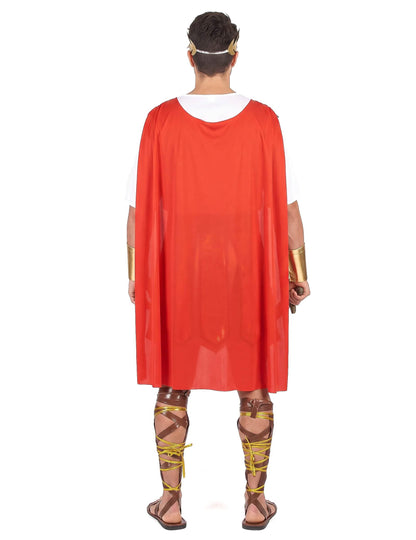 Déguisement gladiateur romain cape rouge homme