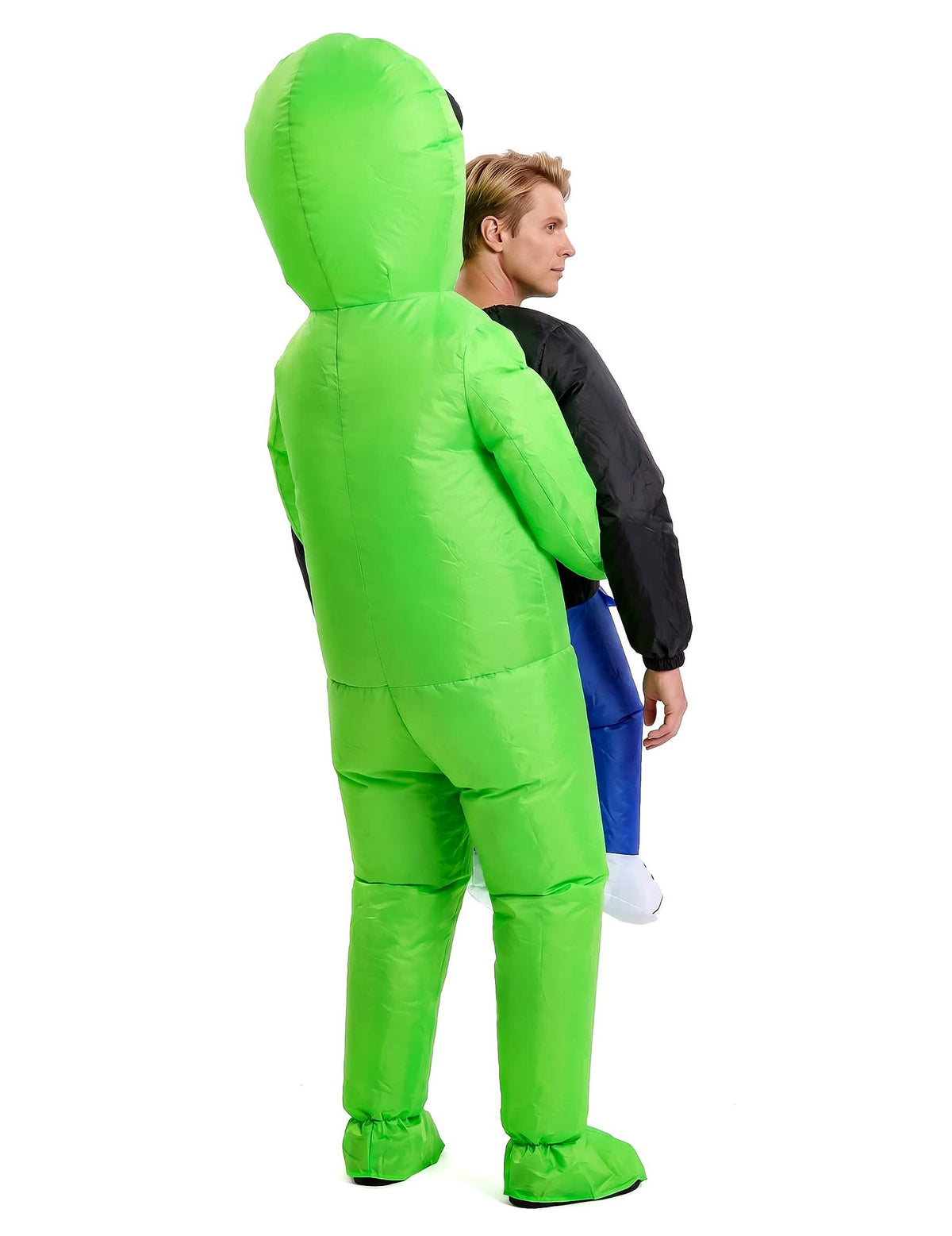 Opblaasbar buitenaards kostuum voor volwassene alien