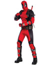Déguisement grand heritage Deadpool pour adulte rouge et noir