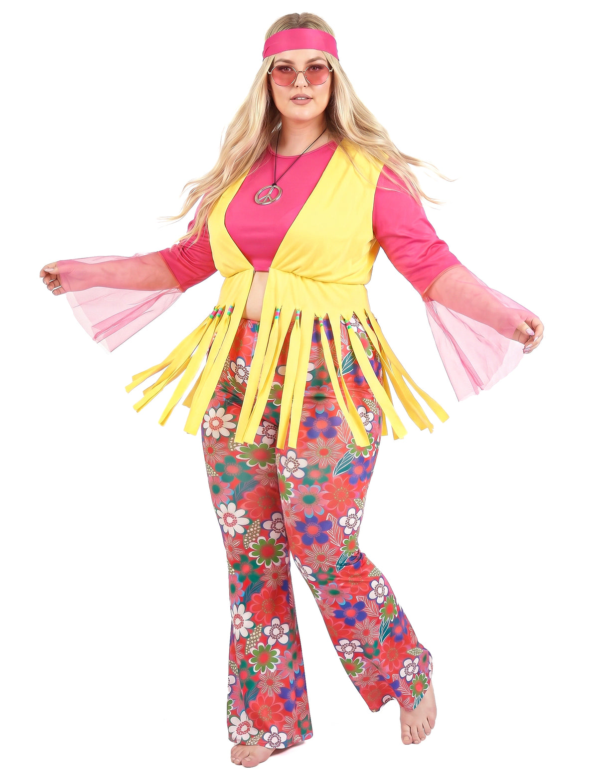 Déguisement grande taille hippie femme
