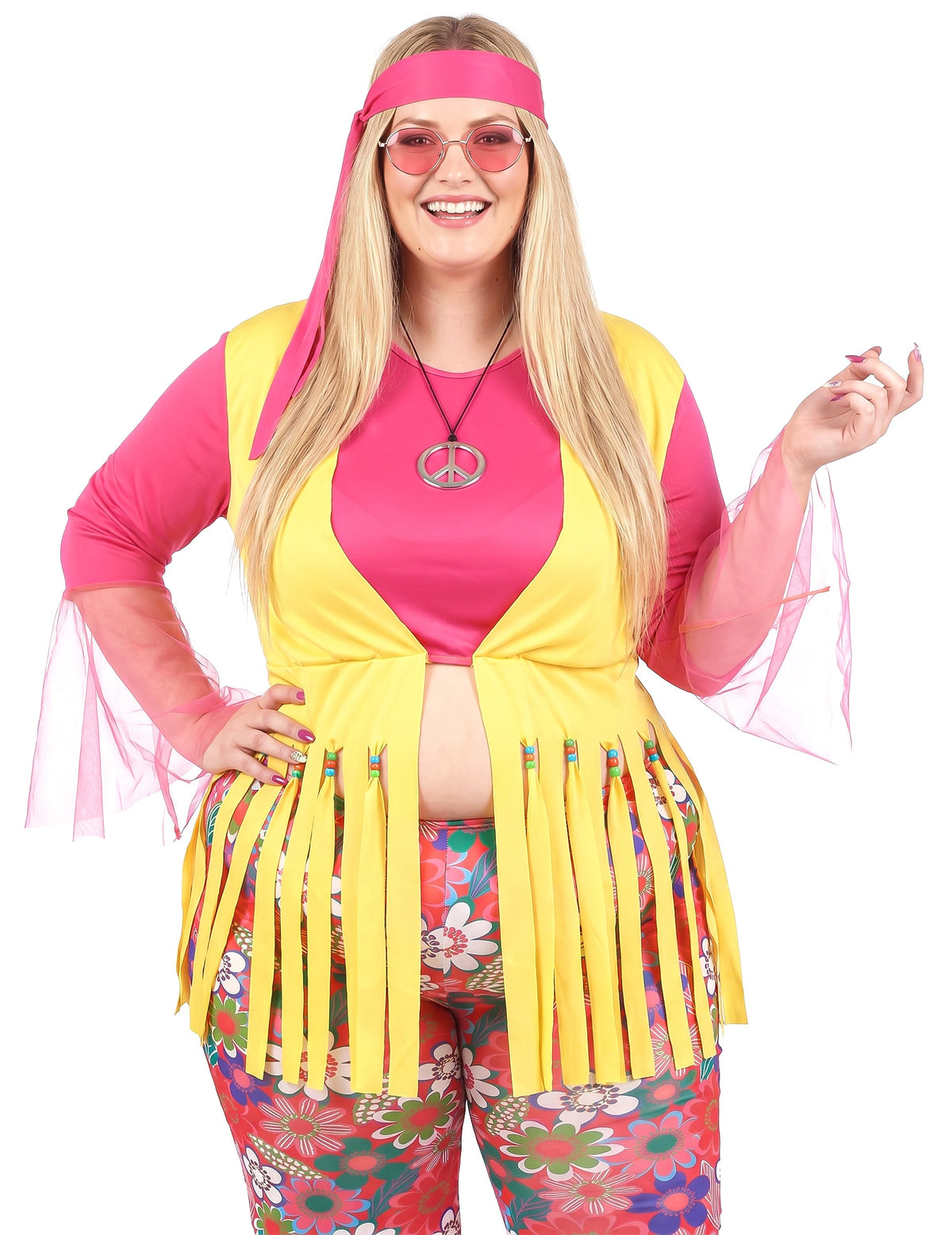 Déguisement grande taille hippie femme
