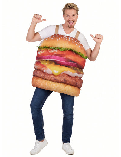 Déguisement hamburger réaliste adulte
