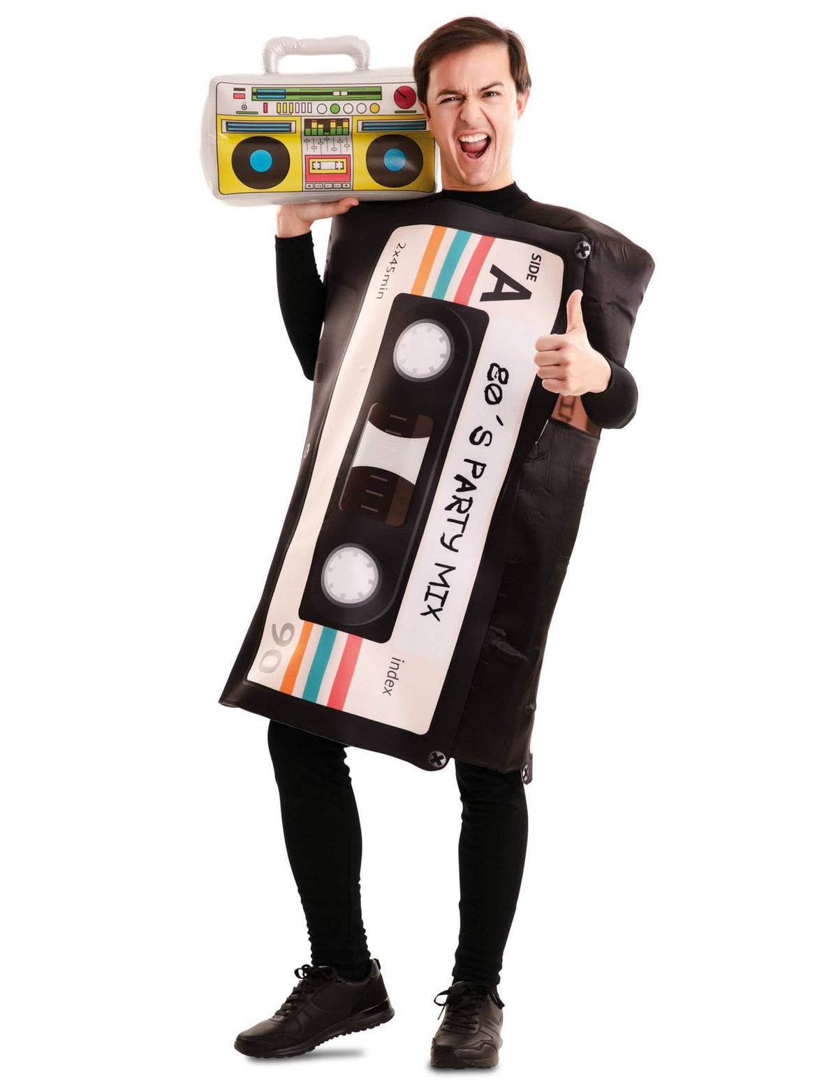 Poste radio gonflable du déguisement humoristique cassette audio
