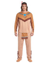 Déguisement indien beige et marron homme