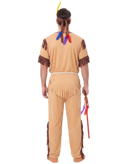 Déguisement indien bicolore homme