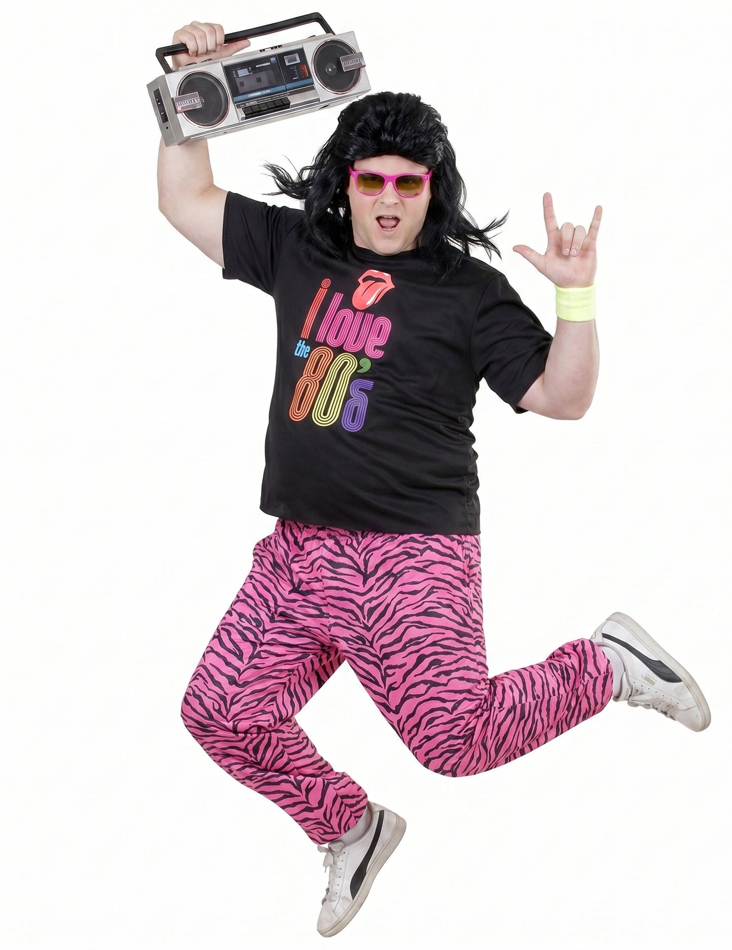 Joggingpakkostuum I love 80's in grote maat voor mannen