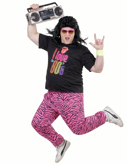 Joggingpakkostuum I love 80's in grote maat voor mannen