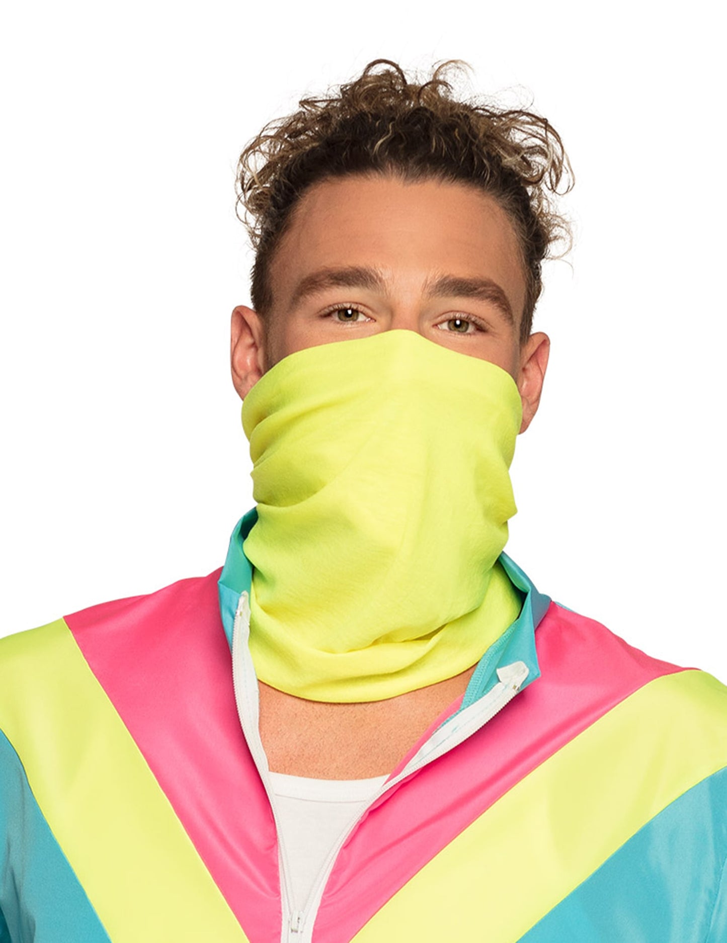Retro Neon Blauw Trainingspak voor Heren