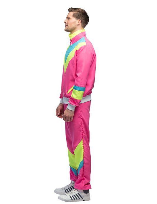 Retro Neonroze Trainingspak voor Heren