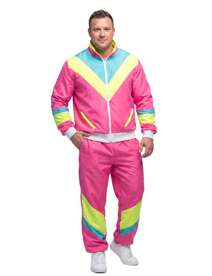 Retro Neonroze Trainingspak voor Heren