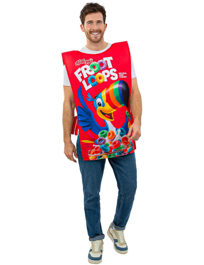 Kellogg's™ Froot Loops muesli doos verkleedpak voor volwassenen