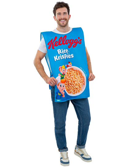 Kellogg's Rice Krispies™ ontbijtgranen doos kostuum voor volwassenen