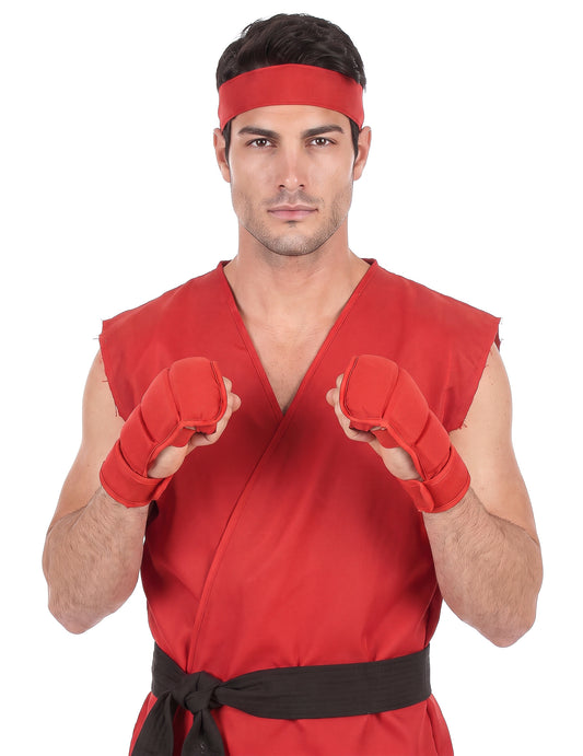 Rode Kung Fu kostuum voor heren