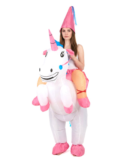 Déguisement licorne gonflable adulte