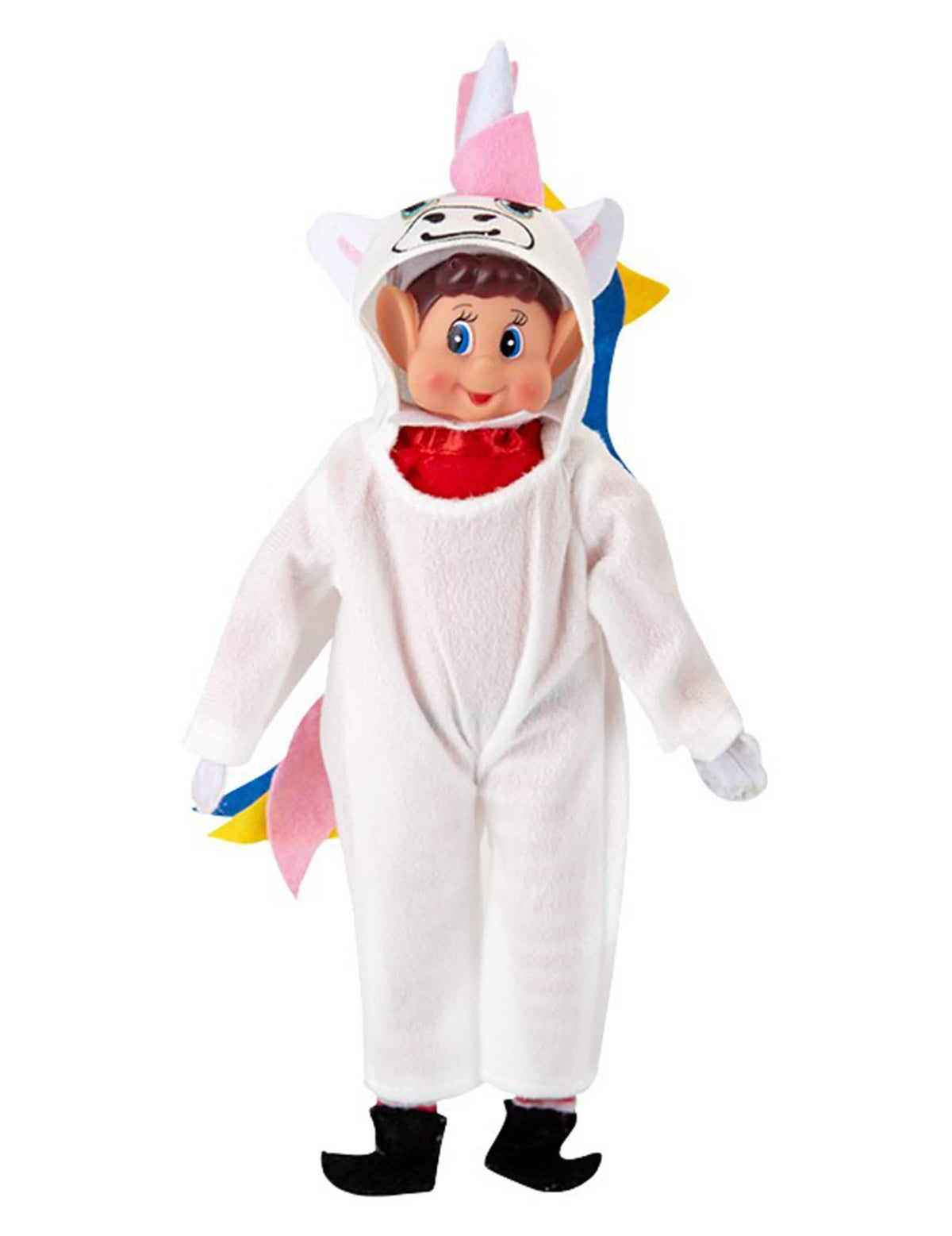 Déguisement de licorne pour poupée lutin farceur blanc avec corne rose