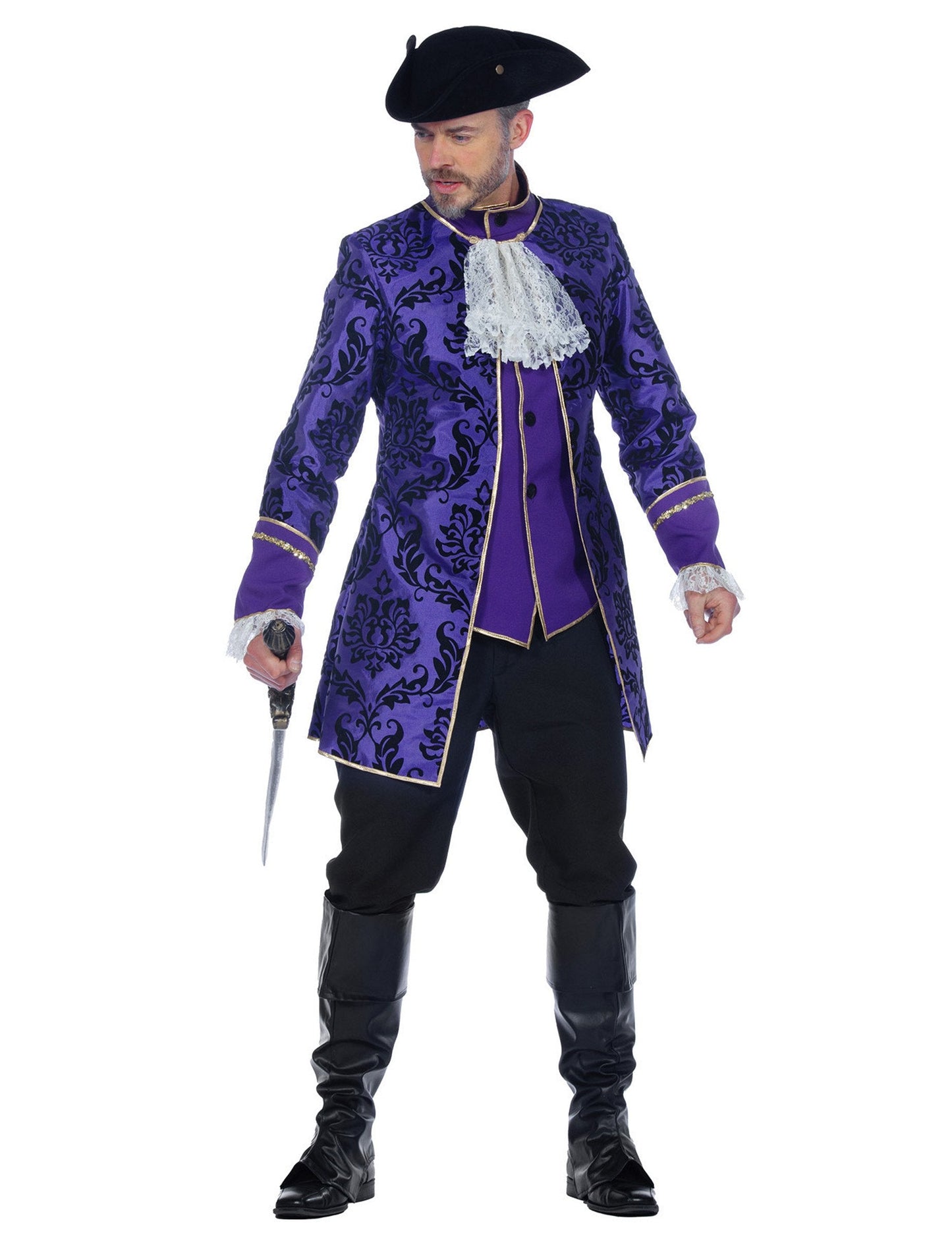 Version homme du déguisement de couple marquis baroques