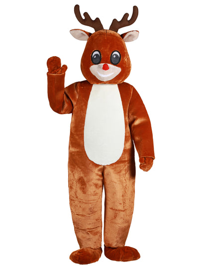 Luxe rendier mascotte pak voor volwassenen