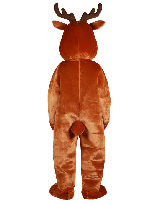 Luxe rendier mascotte pak voor volwassenen