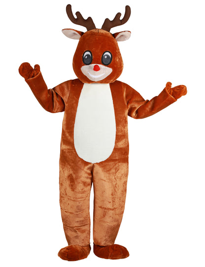 Luxe rendier mascotte pak voor volwassenen
