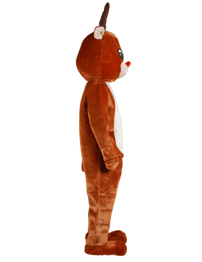 Luxe rendier mascotte pak voor volwassenen