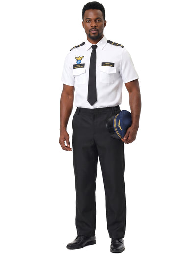 Déguisement pilote d'avion de ligne homme