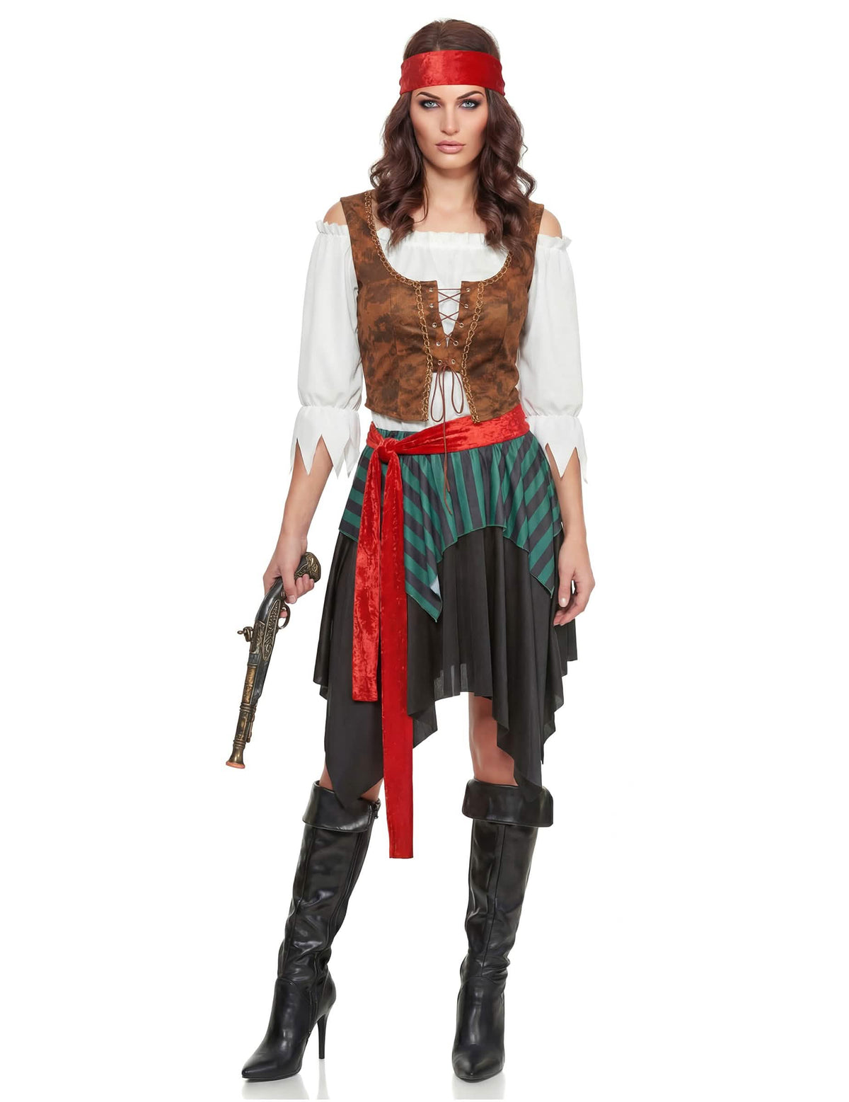 Déguisement pirate rayé femme