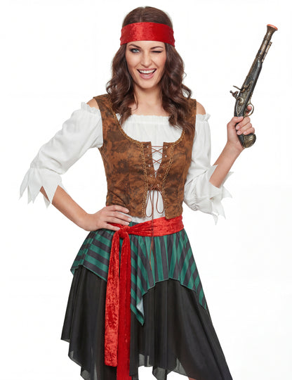 Déguisement pirate rayé femme
