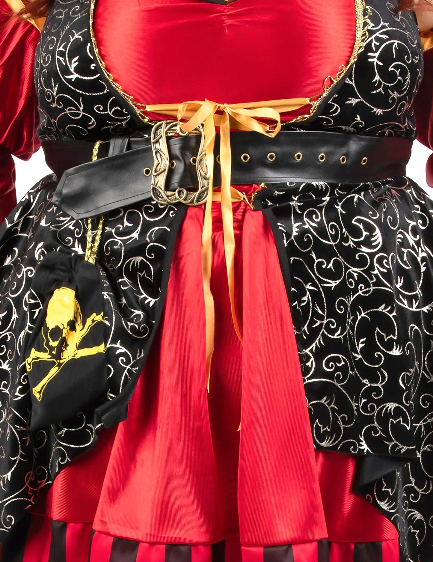 Rood piratenkostuum voor dames grote maten